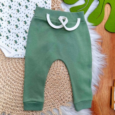 CONJ. DE MALHA 3 PEÇAS - Baby Raposinhas - Verde